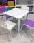 Mesa Infantil MDF com Base de Aço - Compacta, Durável e Ideal para Ambientes Infantis - Ecomhome
