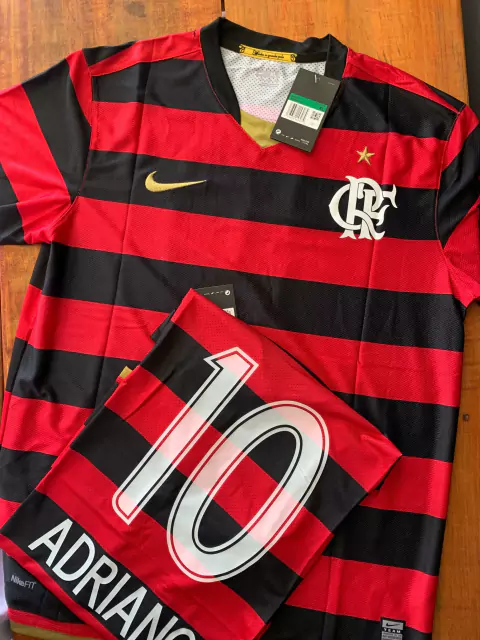 Camisa Flamengo Nike Home Retrô 2009 Adriano Imperador