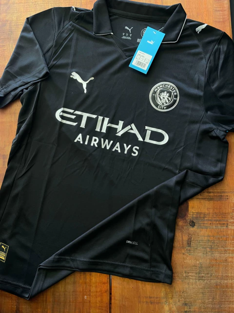 Camisa Manchester City Away 25/26 Torcedor Preta/black - comprar online