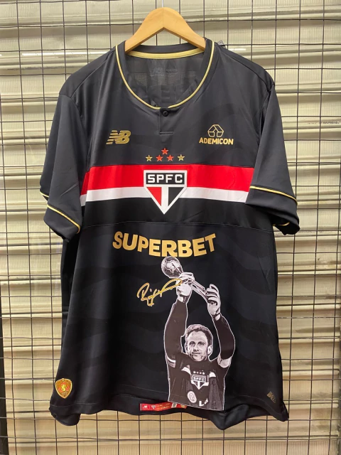 Camisa São Paulo Third 25/26 Preta c/ Dourado JOGADOR - ROGÉRIO CENI - comprar online