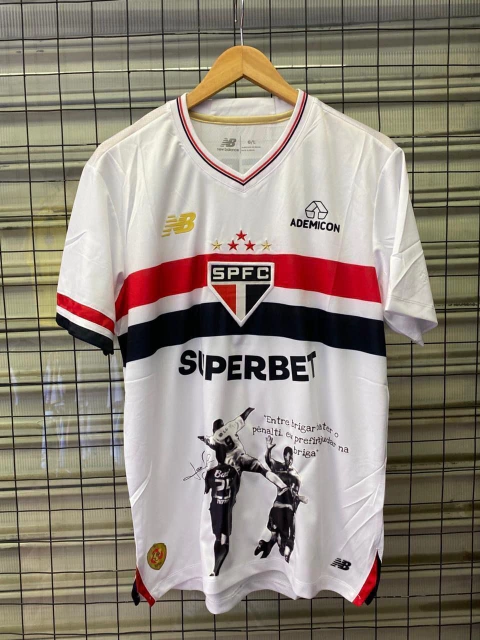Camisa São Paulo Home 25/26 BRANCA TORCEDOR - LUÍS FABIANO - comprar online