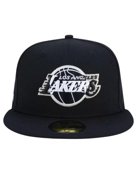 Boné New Era 59FIFTY Los Angeles Lakers Aba Reta - Preto - comprar online