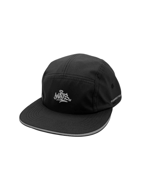 Boné Wats Five Panel Tag Refletivo Preto