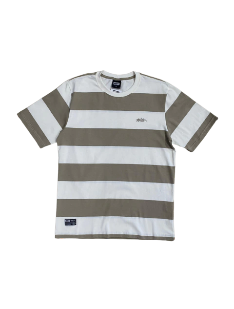 Camiseta Wats Listra Caqui/OffWhite - comprar online