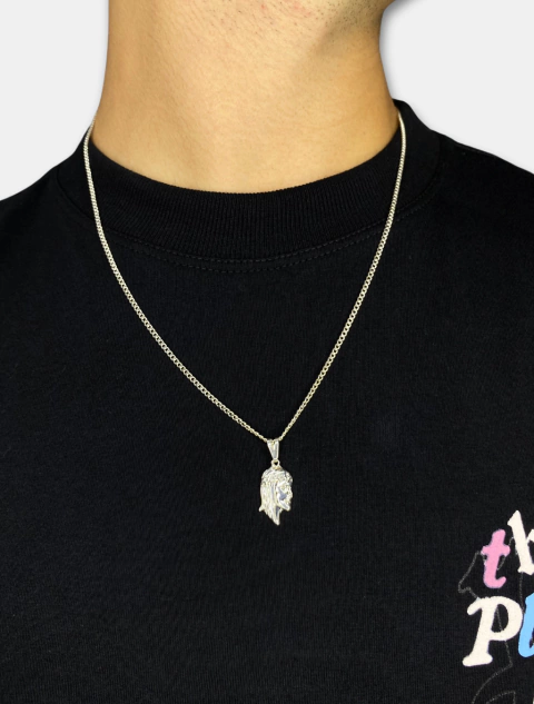 Corrente Prata 925 Groumet - Jesus Perfil - comprar online