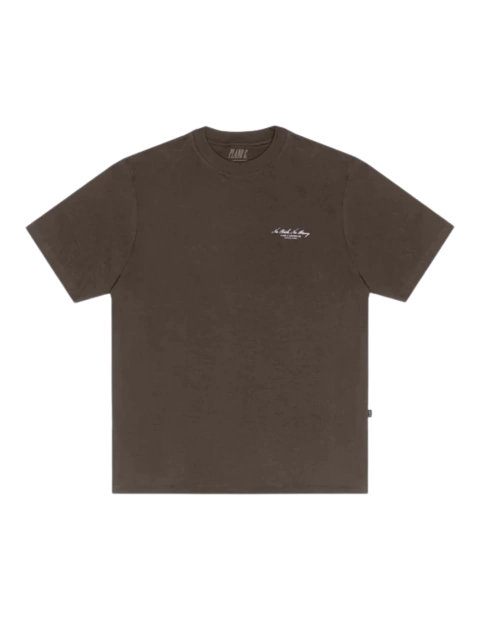 Camiseta Plano C No Risk No Story Marrom - comprar online