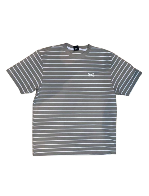 Camiseta Plano C Flame Listrada Cinza - comprar online