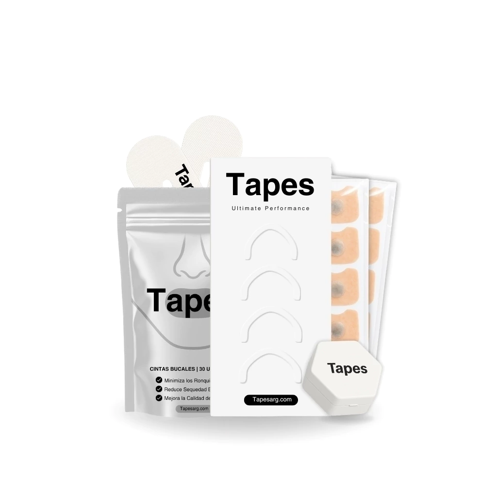 Pack Tira Nasal Magnética + Cintas Bucales (con agujero) Tapes®