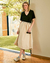 T-Shirt Essential V Preta - Cotton Chic