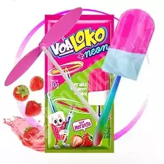 Pirulito Neon Voa Loko Sortidos em Forma de Picolé