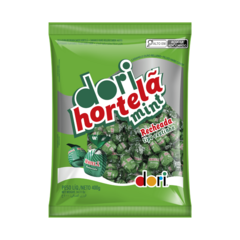 Pacote de Bala Sabor Hortelã Com Recheio 400 Gramas