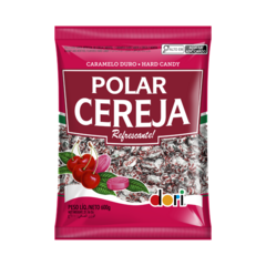 Pacote de Bala Dura Sabor Cereja Polar Refrescância 600g