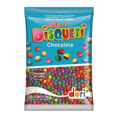 Mini Confeito Disqueti de Chocolate Dori Decore Doces 500g