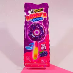 Caixa de Pirulito Donuts Neon -30 Un - Facina Foods