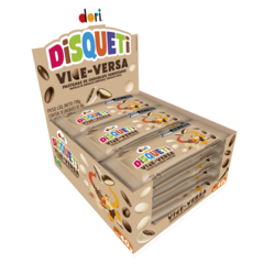 Disqueti Chocolate Preto/Branco Confeitado Delicioso 18x40g