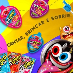 Imagem do Pirulito Neon com Cabo que Brilha no Escuro Monsters Olho