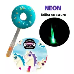 Pirulito Em Foma de Donuts NOVIDADE C\ Cabo Que Brilha No Escuro - Facina Foods