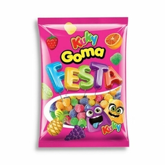 Bala de Goma Festa Kuky Sabor de Frutas Sortidas com 500g