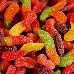 Gomets Goma Minhoca Frutas Acida Pacote Com 600g - comprar online