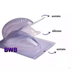Forminha Ovo de Páscoa Acetato e Silicone Reutilizável Escolha - Facina Foods