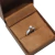 Anel de Prata 925 com Ródio Branco Solitário Moissanite 4mm