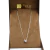 Corrente de prata 925 Veneziana 45cm + ponto de luz coração - comprar online
