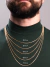 Corrente de Ouro 18k Masculina Piastrine 60cm diamantada - loja online