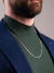 Corrente de prata 925 Masculina Veneziana 60cm Grossa 2,4mm na internet