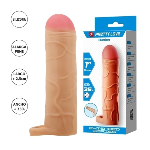 Funda Para Pene Engrosa Agranda 2,5 Cm C/agarre Testicular