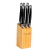 Cepo de Facas de Aço Inox Laguiole Preta 23cm 6pçs