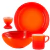 Conjunto para Café da Manhã de Cerâmica Le Creuset Laranja 4pçs