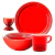 Conjunto para Café da Manhã de Cerâmica Le Creuset Vermelho 4pçs