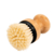 Escova para Limpeza com Cabo de Bambu Preta 7x10cm - comprar online