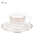 Xícara para Café de Porcelana com Pires Strauss Harmonia Branca 110ml 6pçs