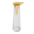 Vaso de Vidro e Ouro 24k Riva Leaf 12x32cm