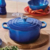 Panela de Ferro Le Creuset Signature Azure Blue 20cm - comprar online