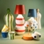 Luminária de Mesa Zafferano Stopper Azul 11cm - UP+Casa