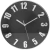 Relógio de Parede Horizon Preto 28x4cm