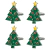 Argola para Guardanapo Árvore de Natal Verde 4pçs - comprar online