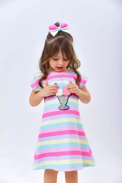 Vestido Sorvete Catarina - com laço