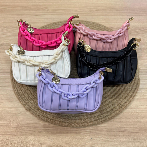 Bolsa corrente grossa dobrinhas