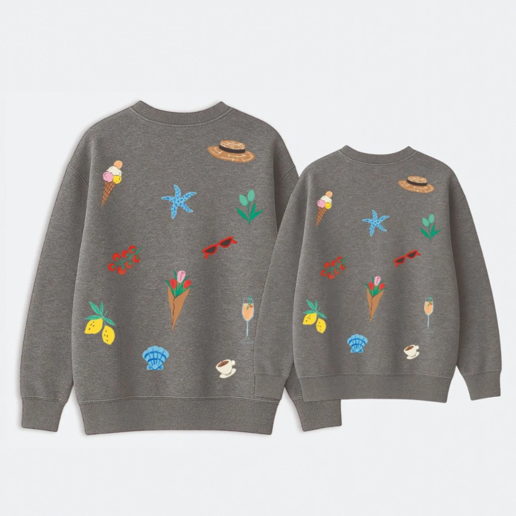 PACK BUZO OVERSIZE MAMÁ + MINI (DOLCE VITA GRIS)