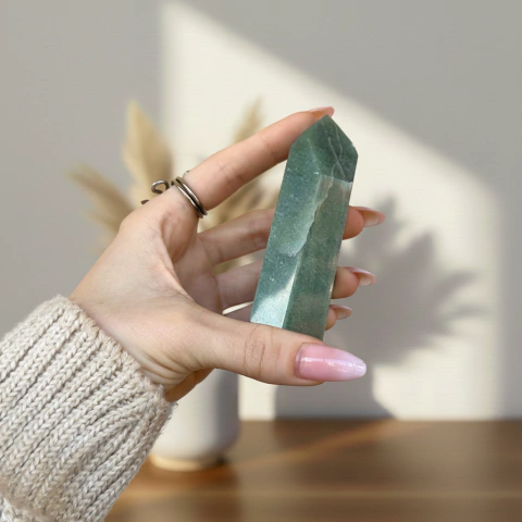 Cristal Aventurina Verde M: Equilíbrio e Renovação Energética - comprar online