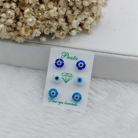 Brinco Pequeno Olho Grego