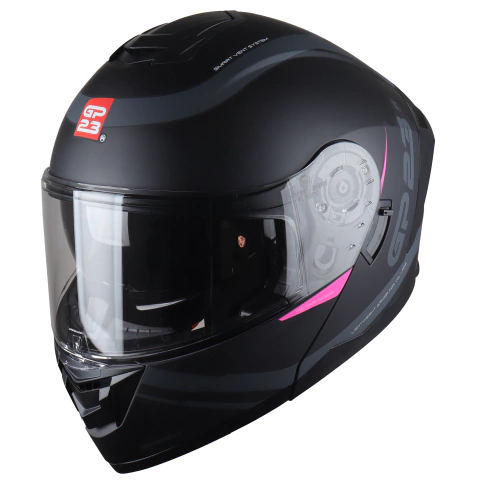 CASCO GP23 MARANELLO NEGRO ROSA