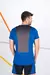 SHORT TECH VALLEY Negro con Azul Francia- Runik - comprar online