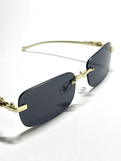 Lentes De Sol Black&Gold Sin Montura Transparentes Dorado UV 400 - comprar online