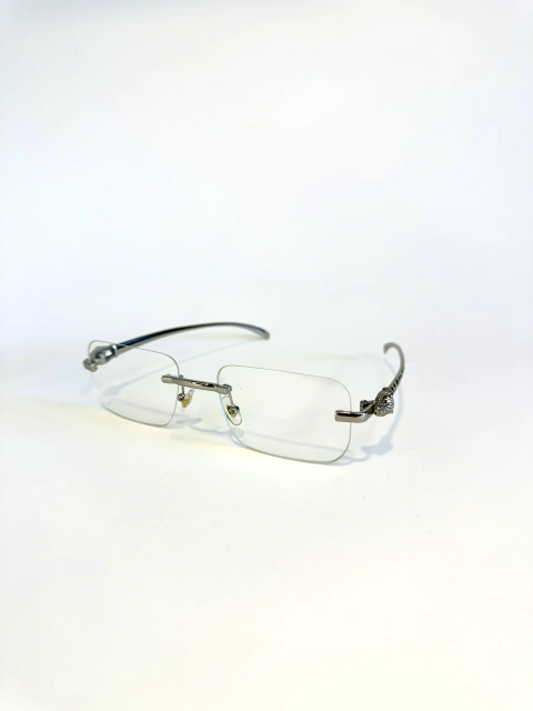 Lentes Sin Montura Big Tiger Transparentes Plateado - comprar online