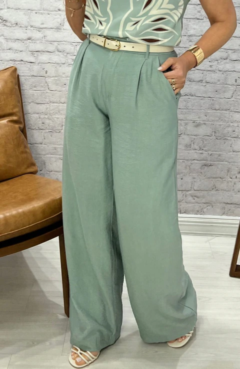 Calça Wide Leg Doce Trama - 106769