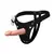 Cinta Peniana Couro Prótese Realística Com Vibro 15,5X4,5Cm - comprar online